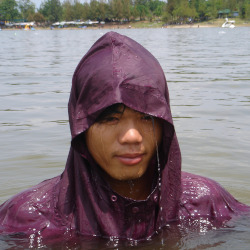 nylon sunsuit hooded swim anorak