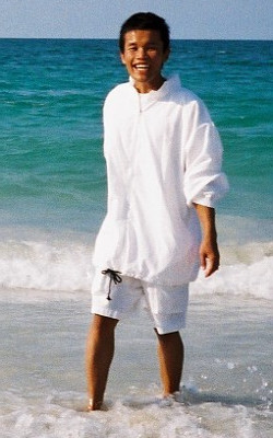 pool tai chi white swim clothes