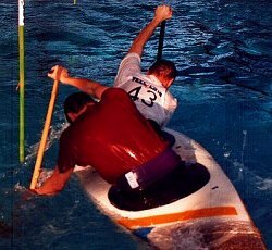 canoeing c2 slalom