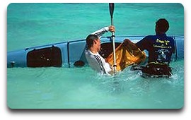 Canoeing eskimo roll