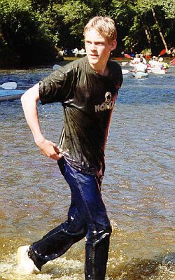 wet T-shirt and jeans