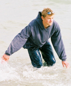Getting wet in a cotton hoodie