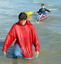 Canoe capsize trainig suit