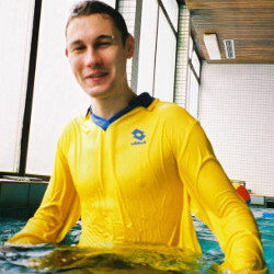 pool shirt short sleeve smile