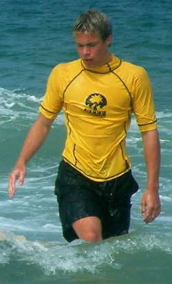lycra swim shirt and shorts