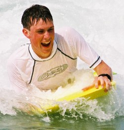 swim shirt white bodyboarding