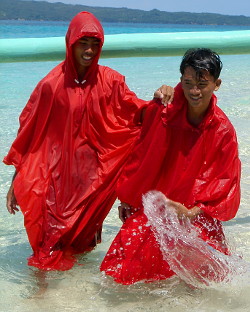 swimming poncho